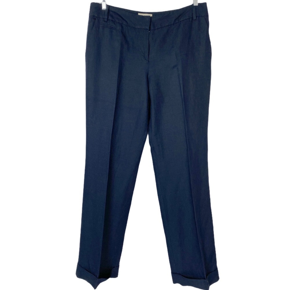 Joan Vass Linen Blend Wide leg Pants